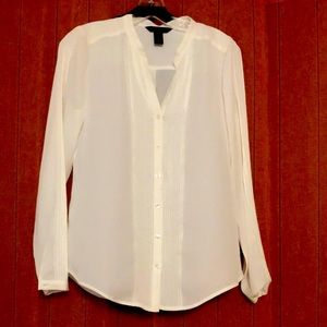White House Black Market Long Sleeve Blouse